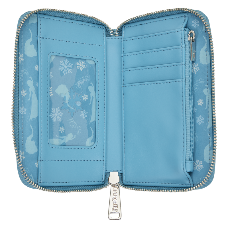 Loungefly -Frozen Princess Elsa Glitter Sequin Zip Around Wallet