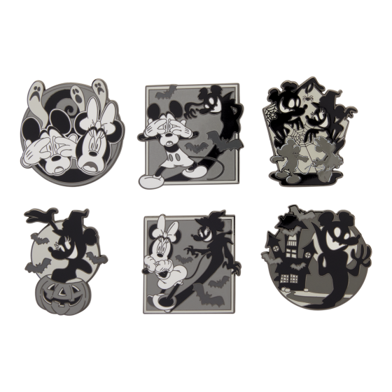 Mickey & Minnie Mouse Ghost Glow Mystery Box Pin LOUNGEFLY