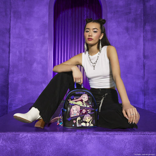Loungefly - KPop Demon Hunters HUNTR/X Mini Backpack with Photo Card Charm