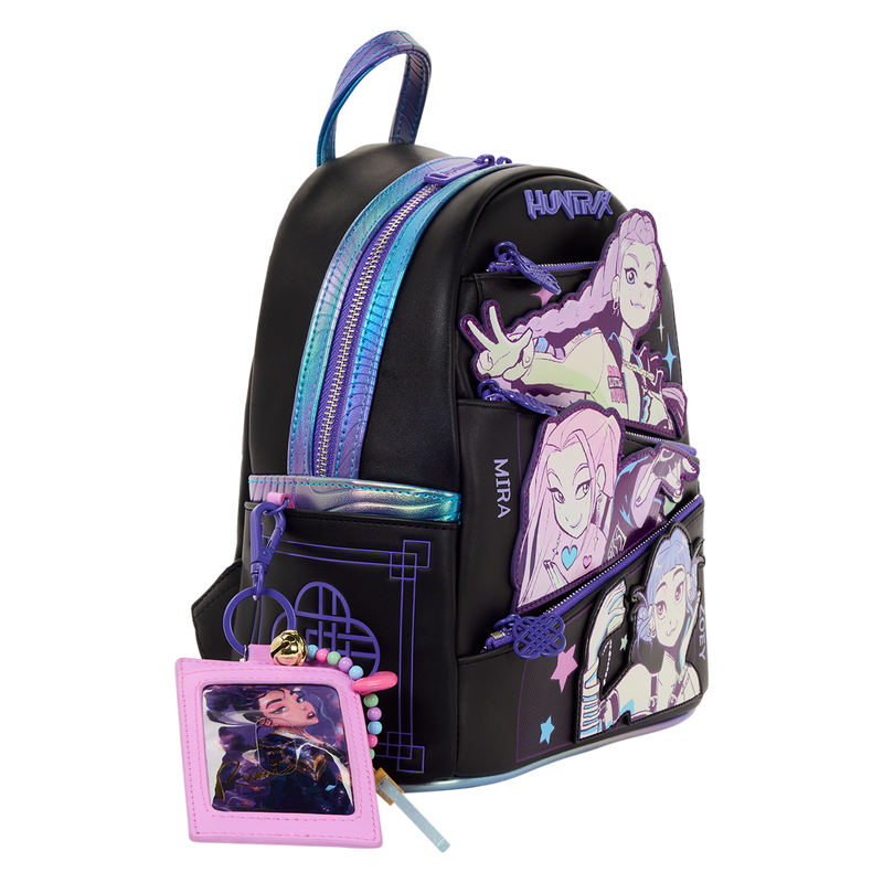 Loungefly - KPop Demon Hunters HUNTR/X Mini Backpack with Photo Card Charm