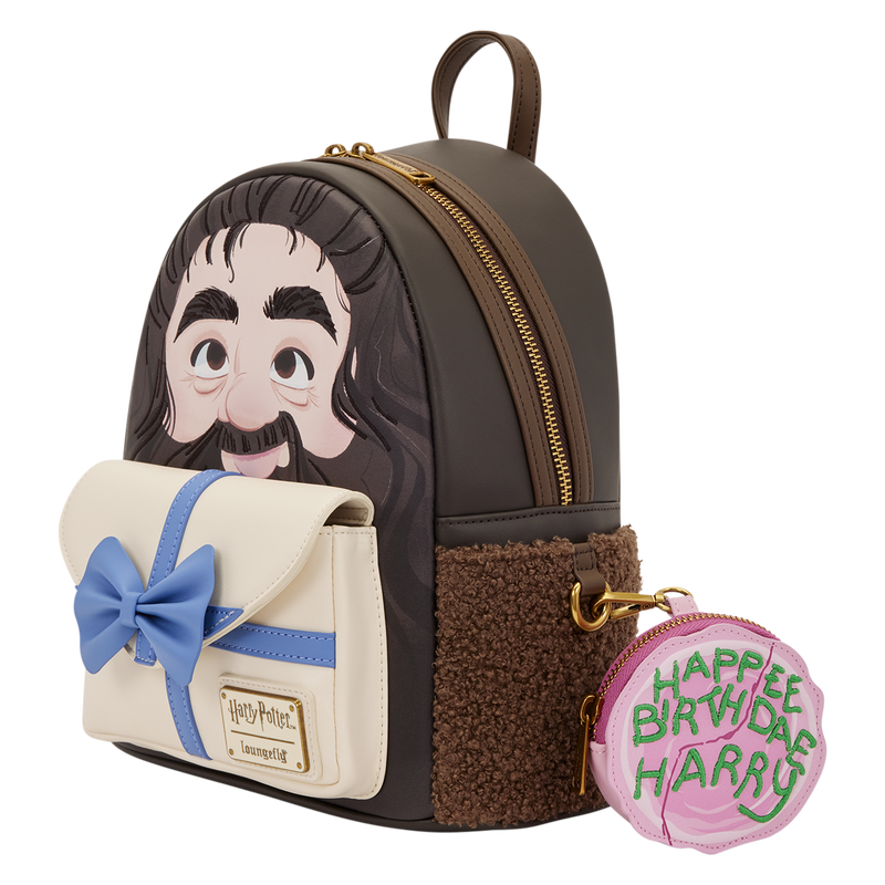 Harry Potter Hagrid Birthday Cake Cosplay Mini Backpack with Coin Bag LOUNGEFLY