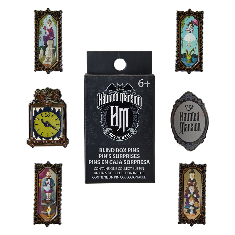 Haunted Mansion Stretching Room Portraits Mystery Box Pin LOUNGEFLY