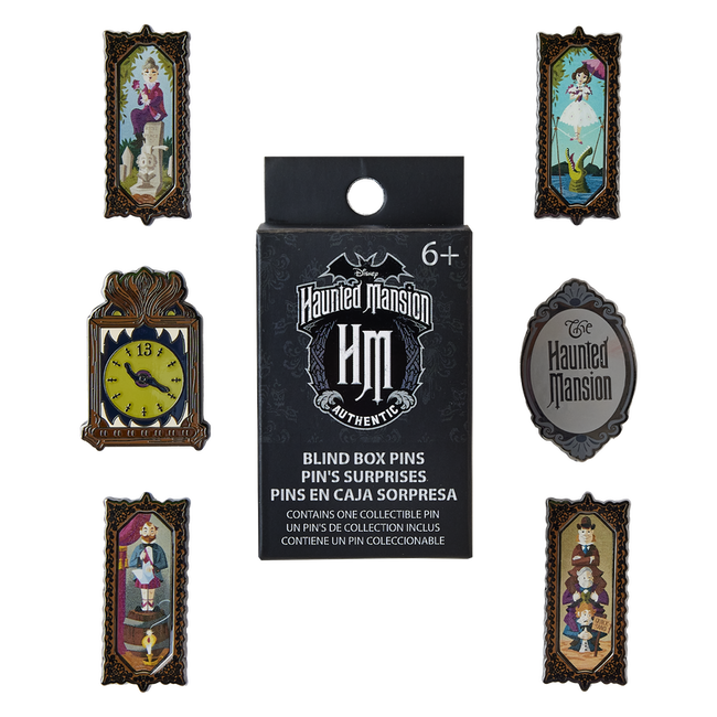 Haunted Mansion Stretching Room Portraits Mystery Box Pin LOUNGEFLY
