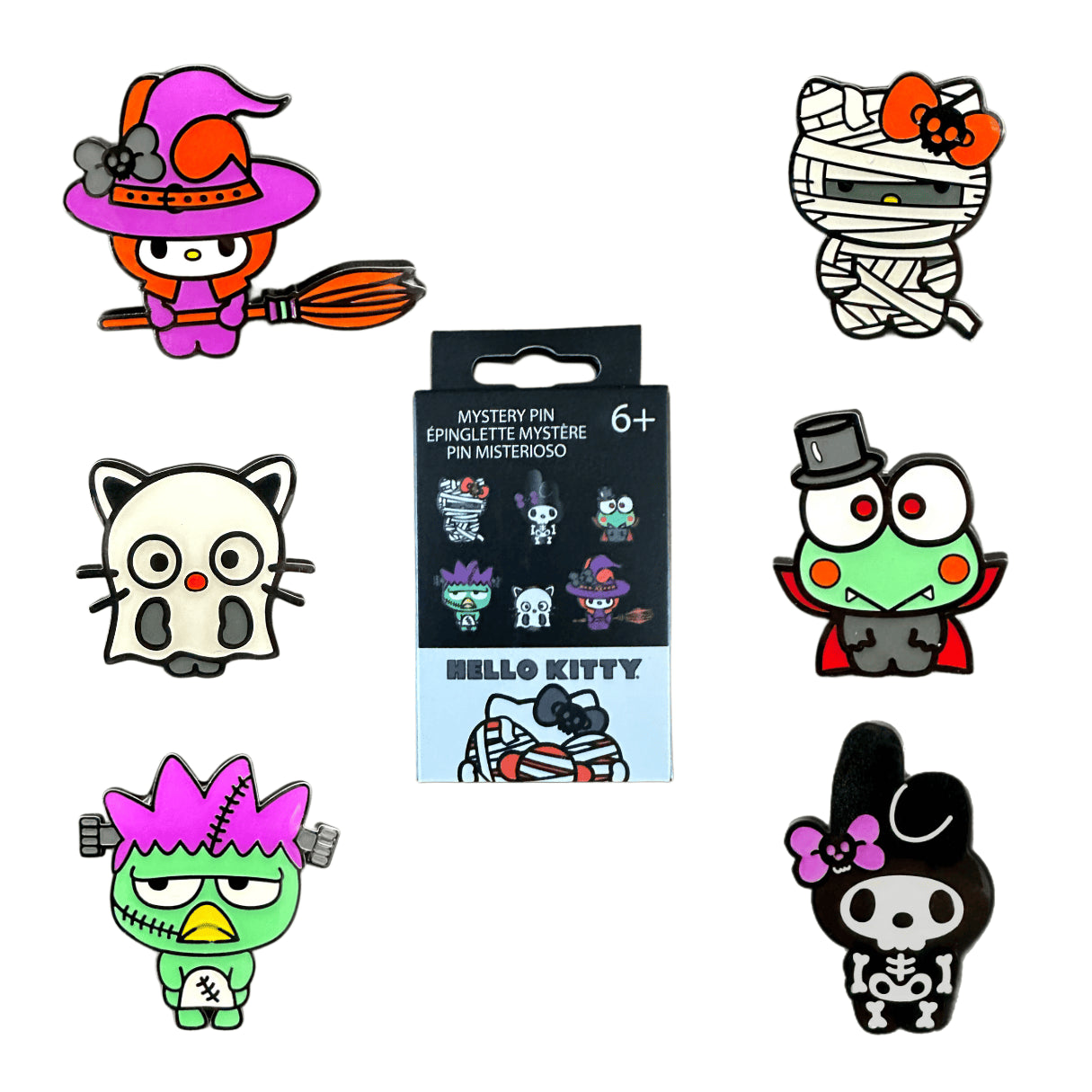 Hello Kitty by Loungefly Enamel Pins Blind Box Halloween Display LOUNGEFLY
