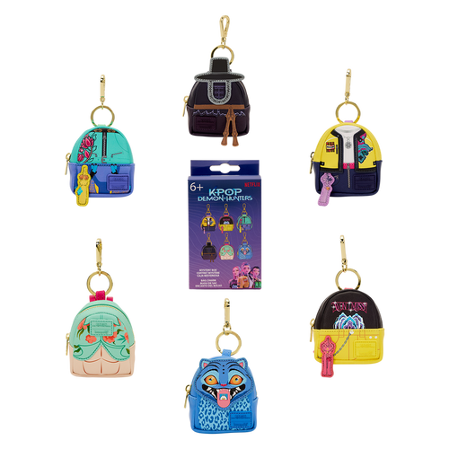 Loungefly - KPop Demon Hunters Cosplay Mystery Mini Backpack Keychain Charm