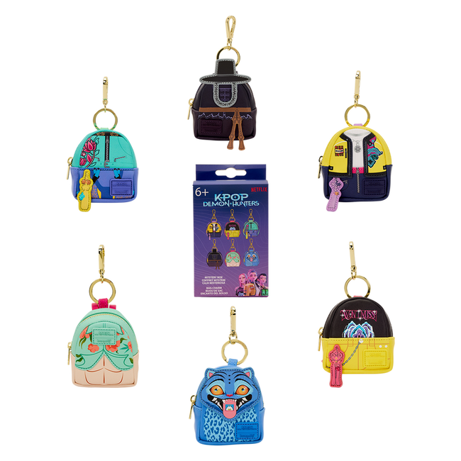 Loungefly - KPop Demon Hunters Cosplay Mystery Mini Backpack Keychain Charm