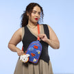 Supergirl Krypto Sling Crossbody Bag with Coin Bag