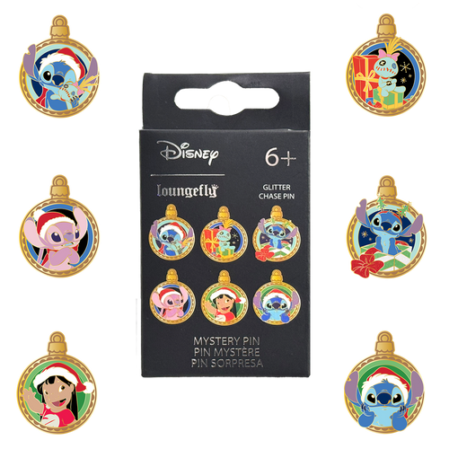 Loungefly - Lilo & Stitch Holiday Ornaments Mystery Box Pin