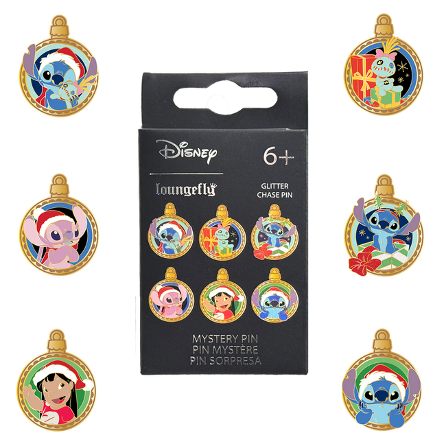 Loungefly - Lilo & Stitch Holiday Ornaments Mystery Box Pin