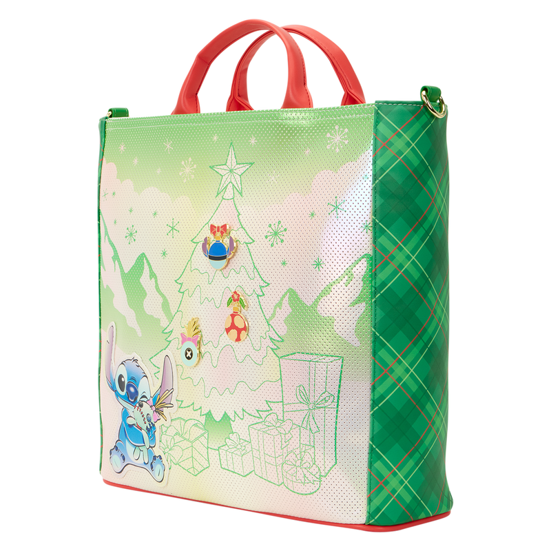 Lilo & Stitch Holiday Tote Pin Trader Crossbody Bag