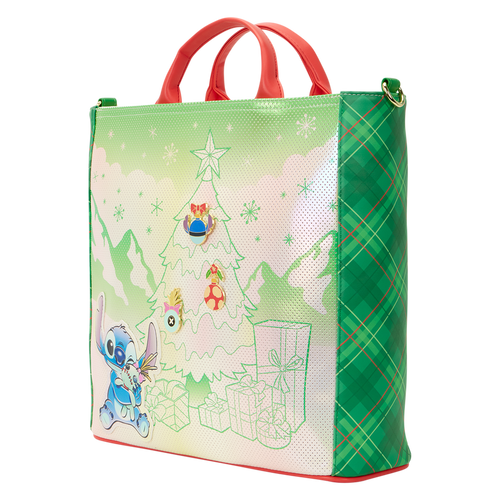 Lilo & Stitch Holiday Tote Pin Trader Crossbody Bag