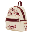 Loungefly Cream & Red Floral Mini Backpack