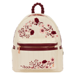 Loungefly Cream & Red Floral Mini Backpack