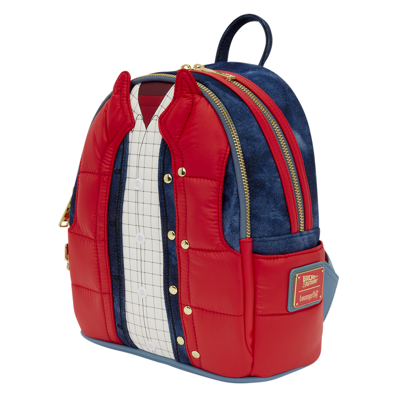 Back to the Future Marty McFly Cosplay Mini Backpack - LOUNGEFLY