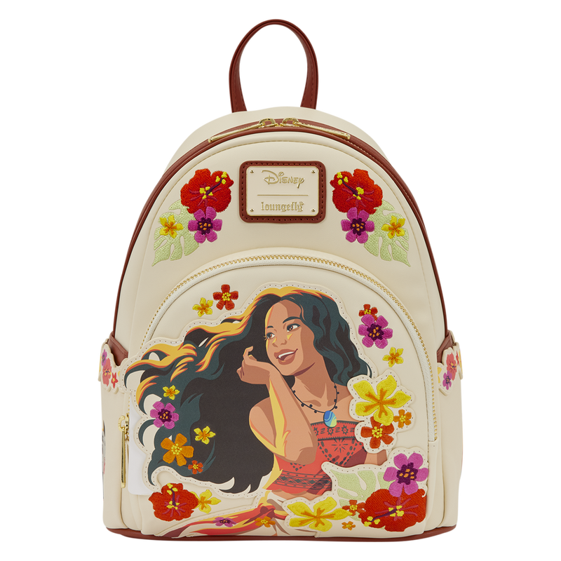 Moana Live Action Floral Mini Backpack - LOUNGEFLY