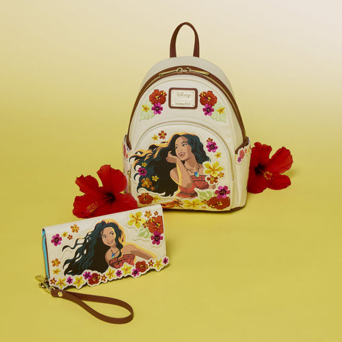 Moana Live Action Floral Mini Backpack - LOUNGEFLY