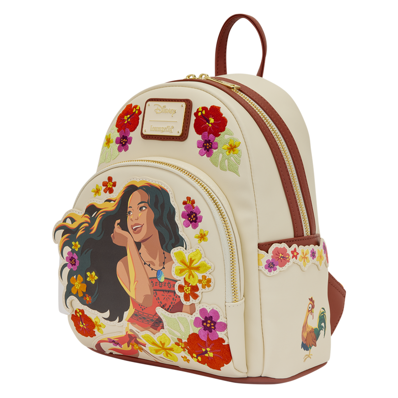 Moana Live Action Floral Mini Backpack - LOUNGEFLY
