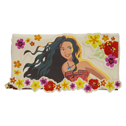 Moana Live Action Floral Wristlet Wallet