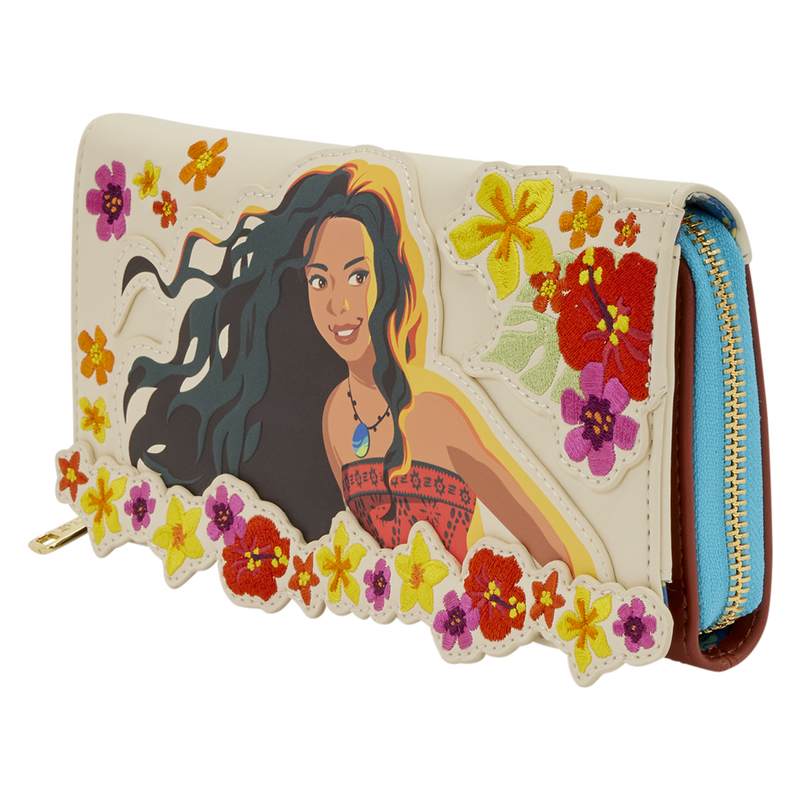 Moana Live Action Floral Wristlet Wallet