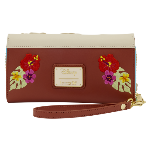 Moana Live Action Floral Wristlet Wallet
