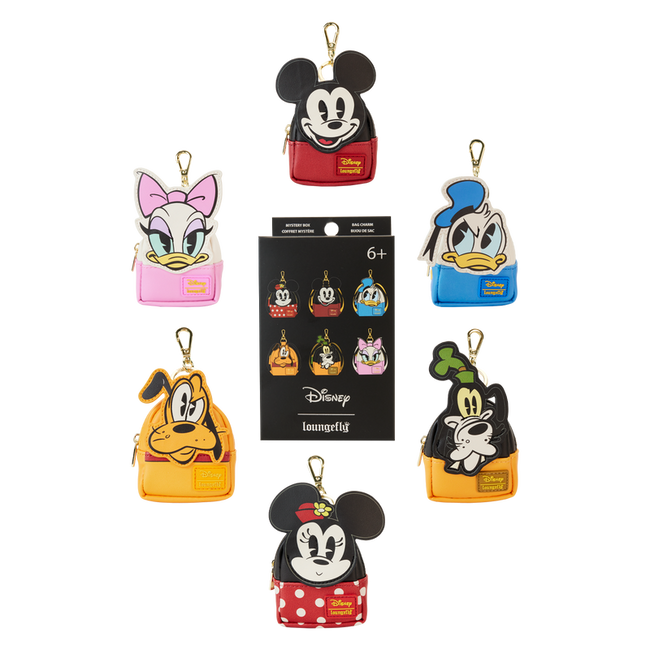 Mickey & Friends Picnic Cosplay Mystery Mini Backpack Keychain Charm LOUINGEFLY
