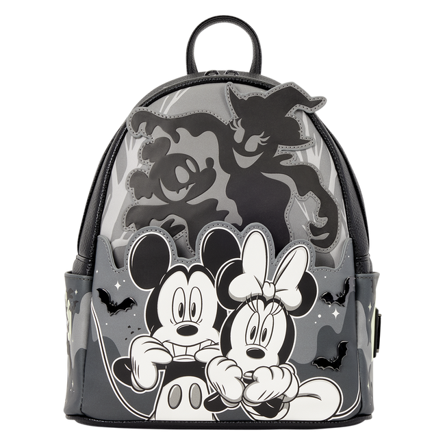 Mickey & Minnie Ghost Light-Up Glow Mini Backpack LOUNGEFLY