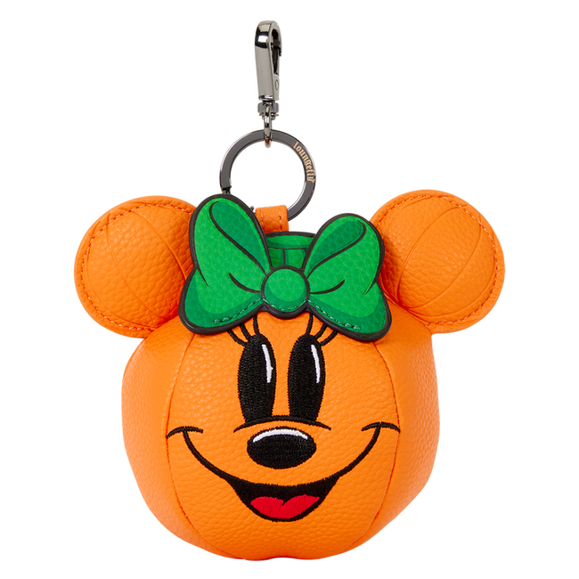 Minnie Mouse Pumpkin Keychain Charm LOUNGEFLY