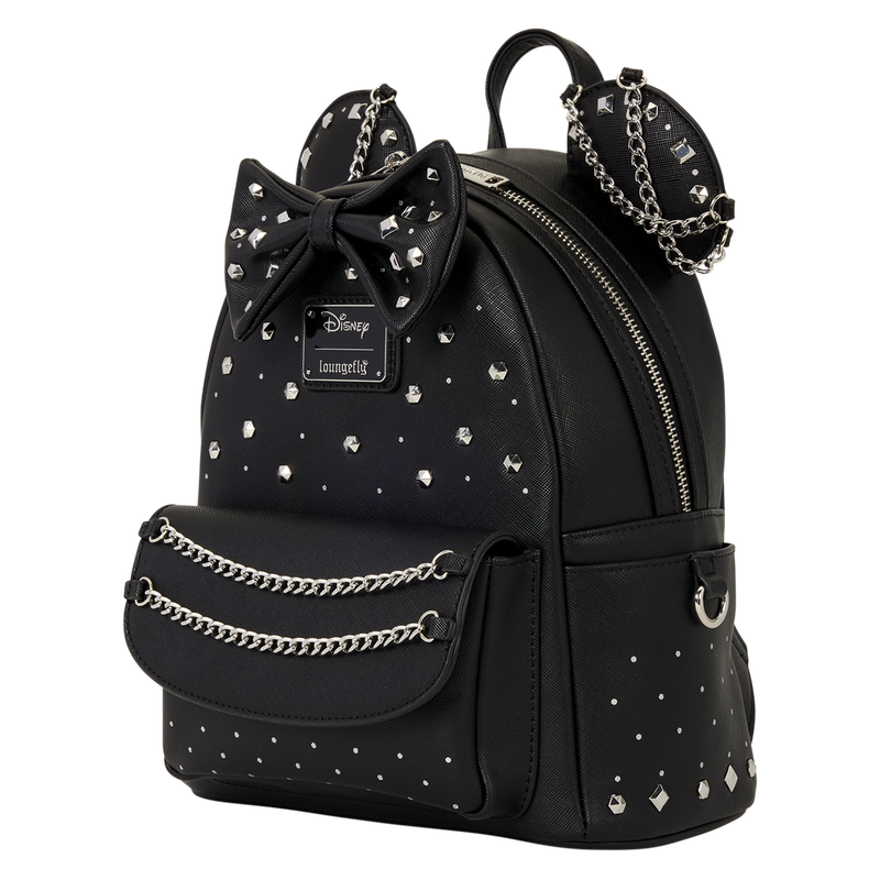 Minnie Mouse Studs & Chains Mini Backpack LOUNGEFLY