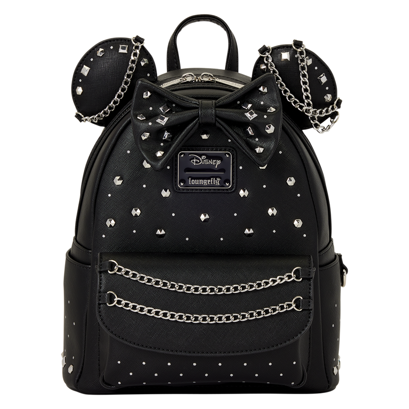Minnie Mouse Studs & Chains Mini Backpack LOUNGEFLY