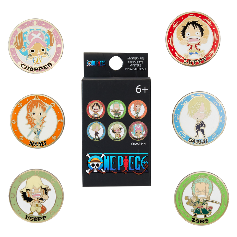 One Piece 25th Anniversary Chibi Mystery Box Pin LOUNGEFLY