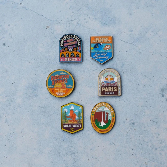 Loungefly Disney Pixar Destination/National Park Mystery Blind Box Enamel Pin