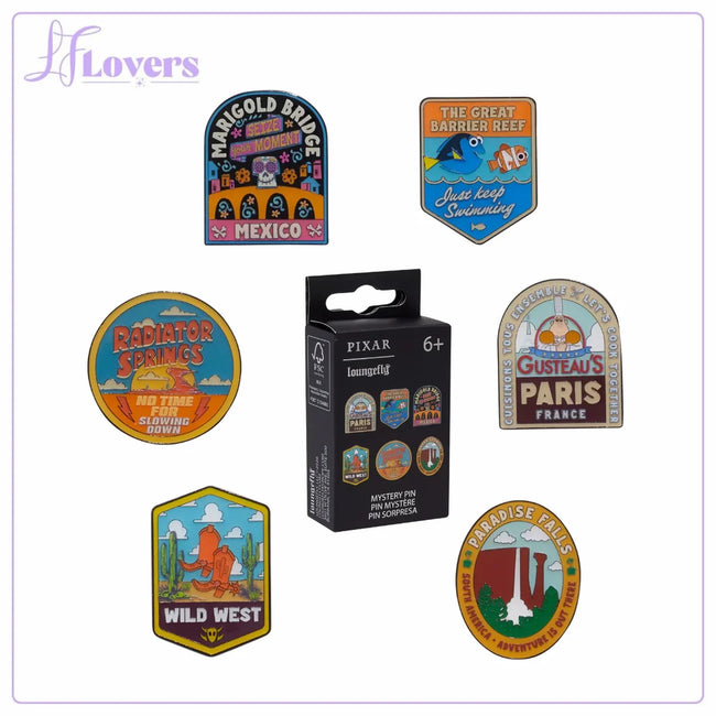 Loungefly Disney Pixar Destination/National Park Mystery Blind Box Enamel Pin