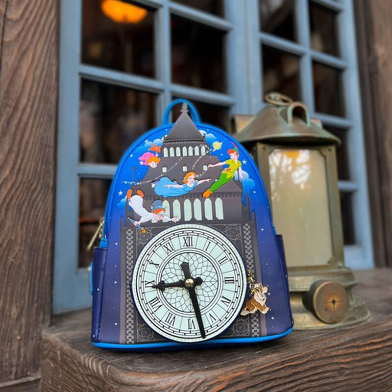 Peter Pan Clock Glow in the Dark Mini Backpack DISNEY LOUNGEFLY