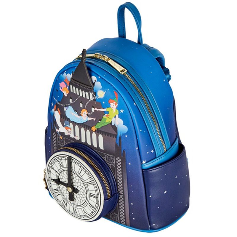 Peter Pan Clock Glow in the Dark Mini Backpack DISNEY LOUNGEFLY