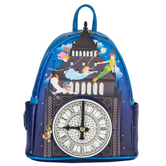 Peter Pan Clock Glow in the Dark Mini Backpack DISNEY LOUNGEFLY