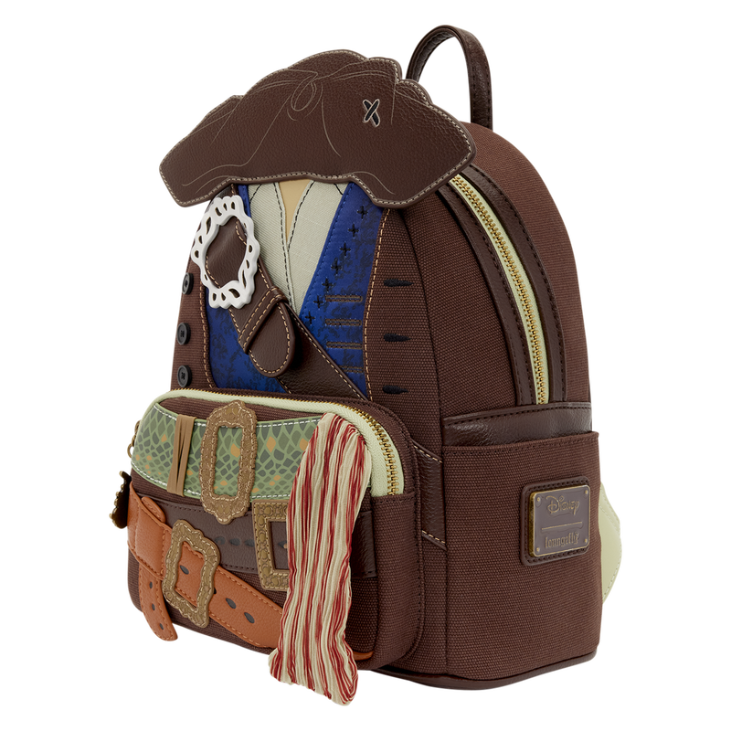 Pirates of the Caribbean Jack Sparrow Cosplay Mini Backpack LOUNGEFLY DISNEY