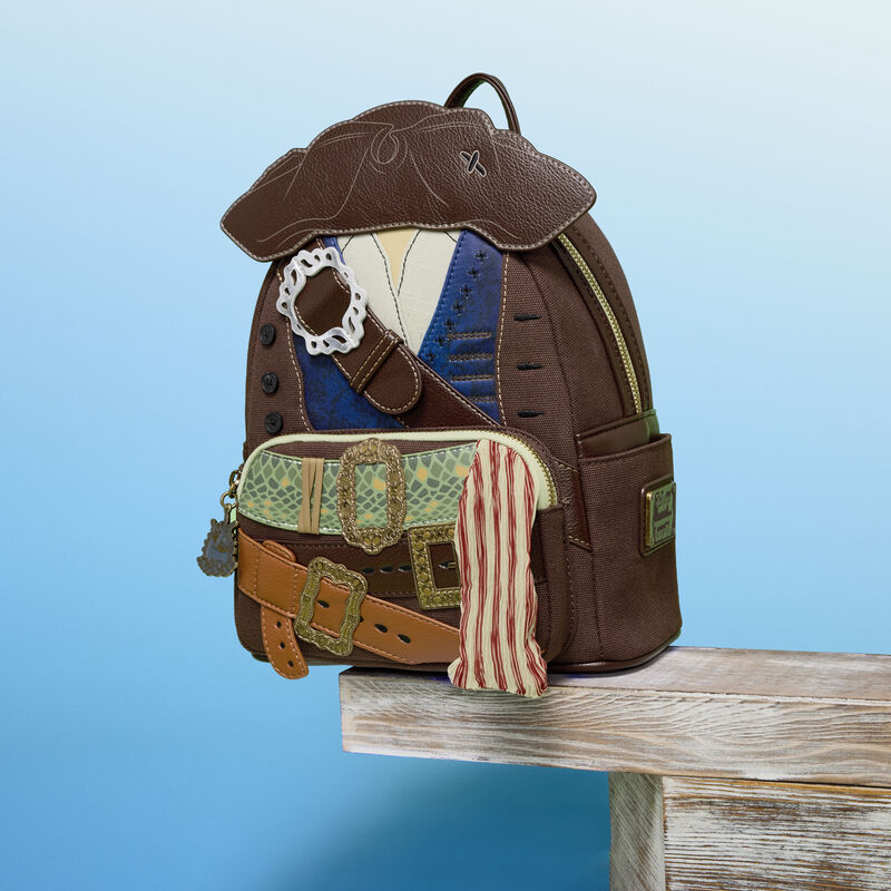 Pirates of the Caribbean Jack Sparrow Cosplay Mini Backpack LOUNGEFLY DISNEY