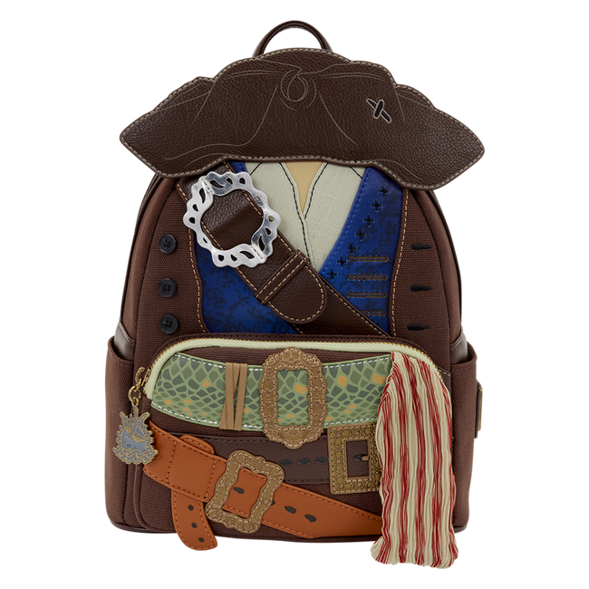 Pirates of the Caribbean Jack Sparrow Cosplay Mini Backpack LOUNGEFLY DISNEY