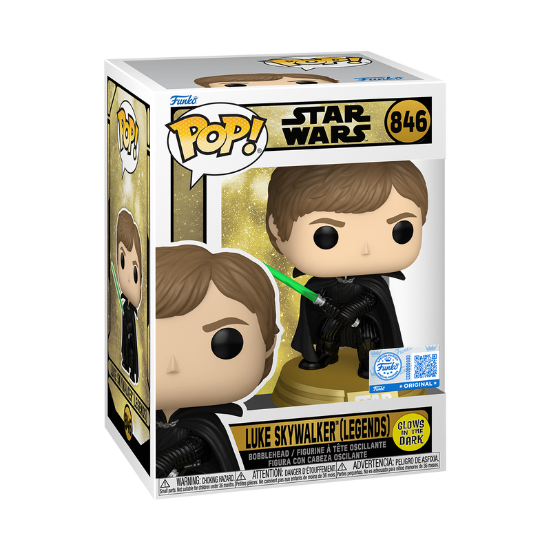 Pop! Luke Skywalker (Legends) (Glow) 846 - STAR WARS - FUNKO POP!