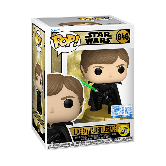 Pop! Luke Skywalker (Legends) (Glow) 846 - STAR WARS - FUNKO POP!