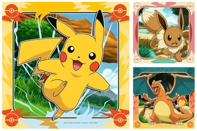 Ravensburger Pokemon 3x 49 piece Jigsaw Puzzles