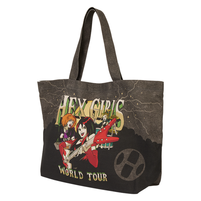 Scooby-Doo! Hex Girls World Tour Oversized Canvas Tote Bag LOUNGEFLY