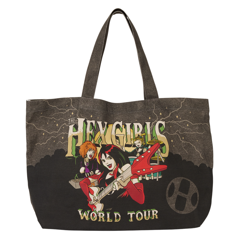 Scooby-Doo! Hex Girls World Tour Oversized Canvas Tote Bag LOUNGEFLY