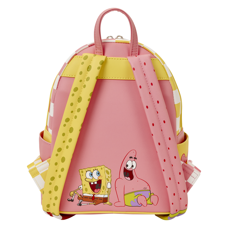 SpongeBob SquarePants & Patrick Star Checkered Mini Backpack LOUNGEFLY