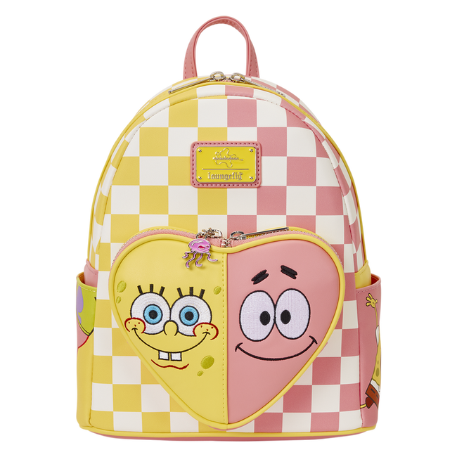 SpongeBob SquarePants & Patrick Star Checkered Mini Backpack LOUNGEFLY