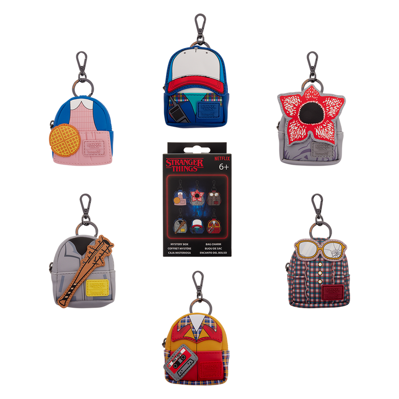 Stranger Things Mystery Mini Backpack Keychain Charm LOUNGEFLY