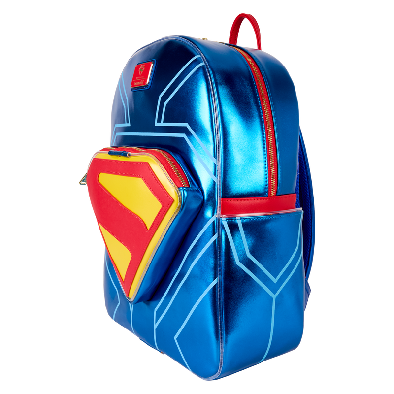 Superman Light Up Glow Full-Size Backpack LOUNGEFLY