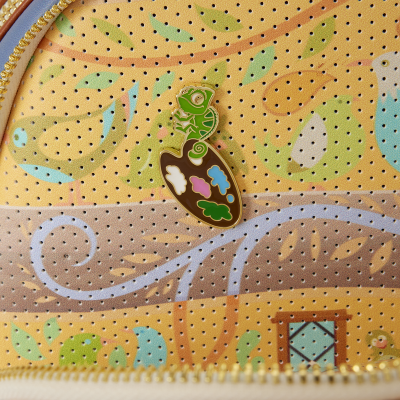Tangled Rapunzel Glow Pin Trader Mini Backpack LOUNGEFLY