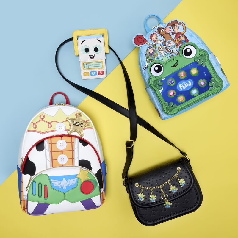 Loungefly - Toy Story 5 Triple Pocket Jessie, Woody, & Buzz Mini Backpack