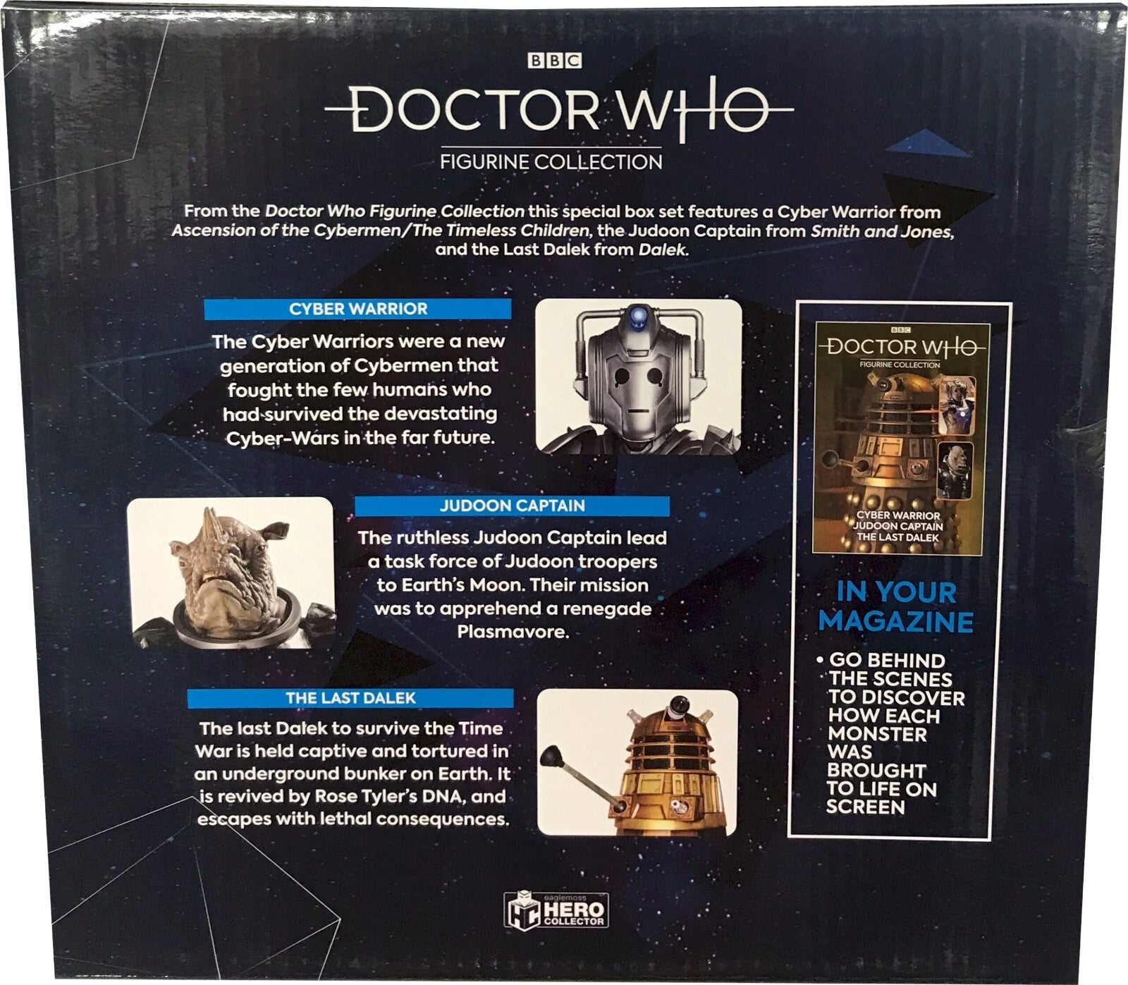 DOCTOR WHO EAGLEMOSS SPECIAL BOX SET 1 ( NO MAGAZINE AS UNRELEASED )